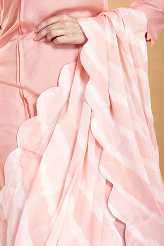 Baby Pink Colour Kurta Paired With Pant And Dupatta